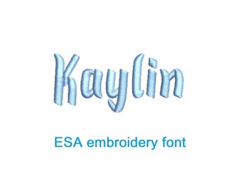 Kailyn handwritten ESA embroidery font (SNAS)
