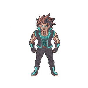 Anime Boy Embroidery Design