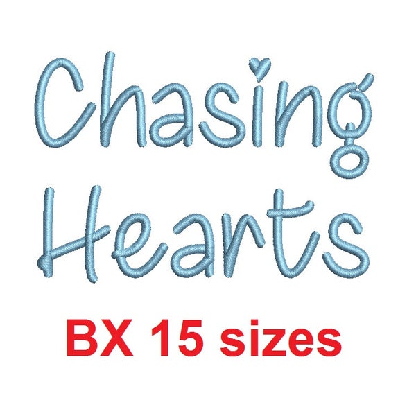 Chasing Hearts Stickerei chest Größen 0,25 (1/4), 0,50 (1/2), 1, 1,5, 2, 2,5, 3, 3,5, 4, 4,5, 5, 5,5, 6, 6,5 und 7 "(MHA)