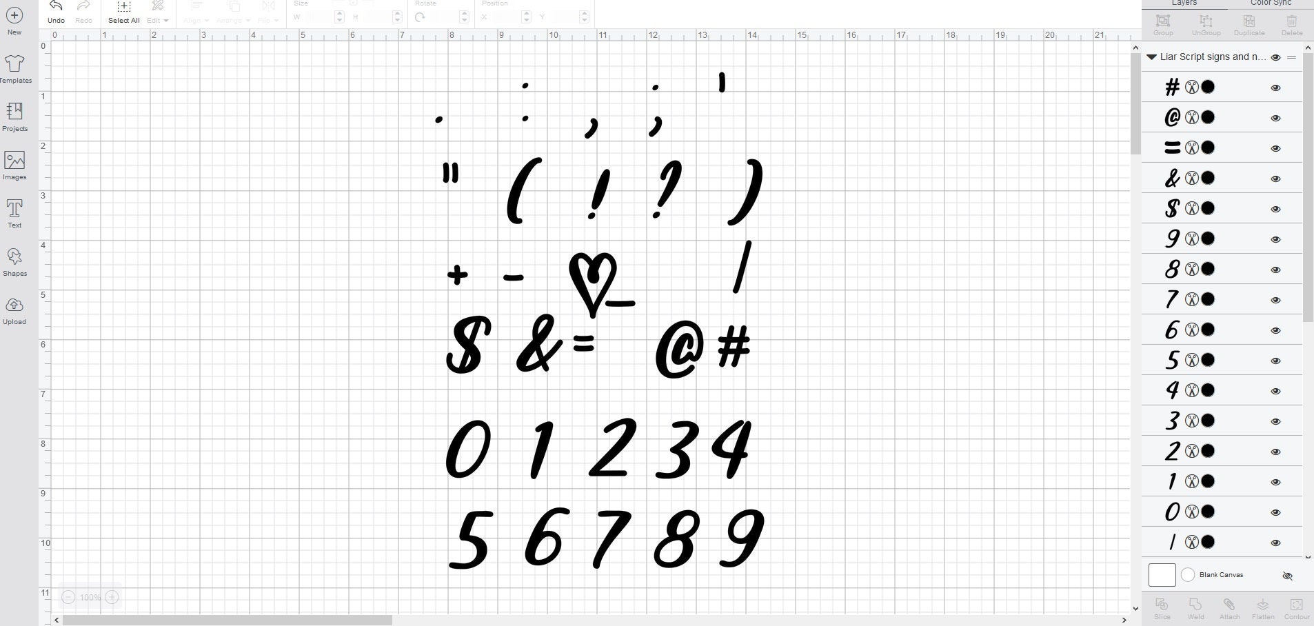 Liar Script Font Svg/eps/dxf Alphabet Cutting Files (MHA) - Etsy