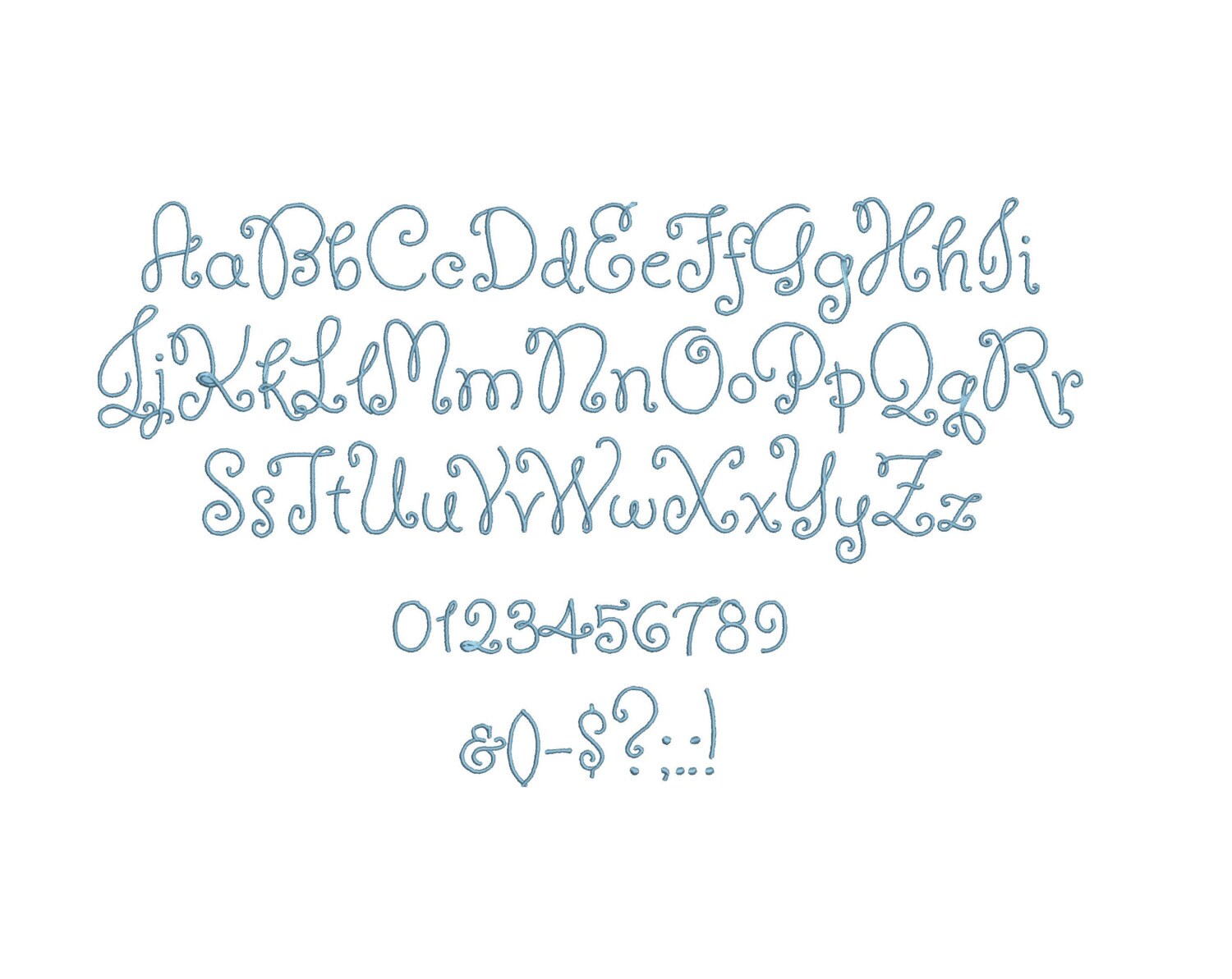 Charlotte Script Embroidery Font Bx (compatible With 17 Machine File ...