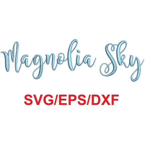 Magnolia Sky Alphabet Svg - Etsy