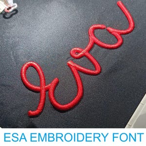 I Love Glitter 3d Puff Foam ESA embroidery font for Wilcom softwares (MHA)