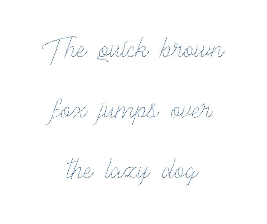 Liar Script Bean Stitch Machine Embroidery Font 6 Sizes (MHA) - Etsy