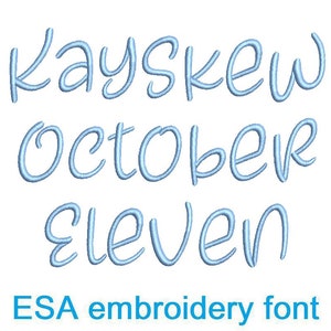 Kayskew October Eleven ESA-borduurlettertype met commerciële licentie (SNAS)