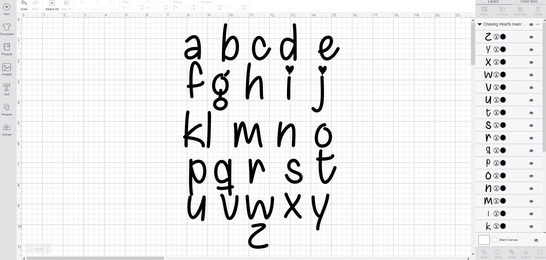 Download Chasing Hearts font svg/eps/dxf alphabet cutting files (MHA)