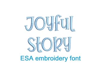 Joyful Story kid's ESA embroidery font (SNAS)