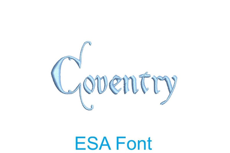 Coventry ESA Embroidery Font - Etsy