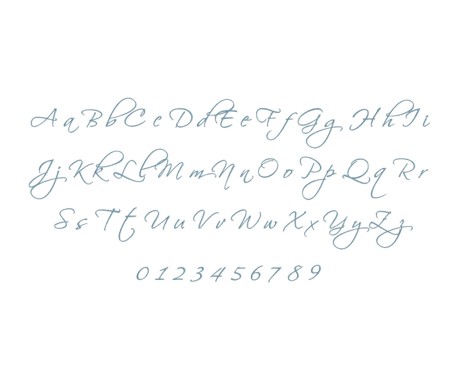 Letra Scriptina Scriptina Embroidery Font Formats Bx Dst Exp Pes Jef and - Etsy