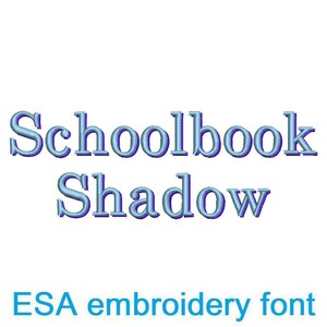 Schoolbook Shadow ESA font