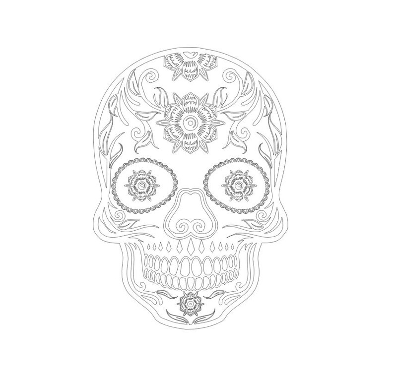 Sugar Skulls Dia De Los Muertos Day of the Dead Designs Svg/eps/dxf/png ...