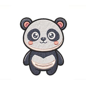 Panda Embroidery Design
