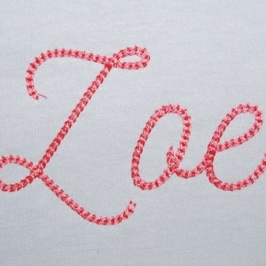 Ratatam chain stitch machine embroidery font 7 sizes