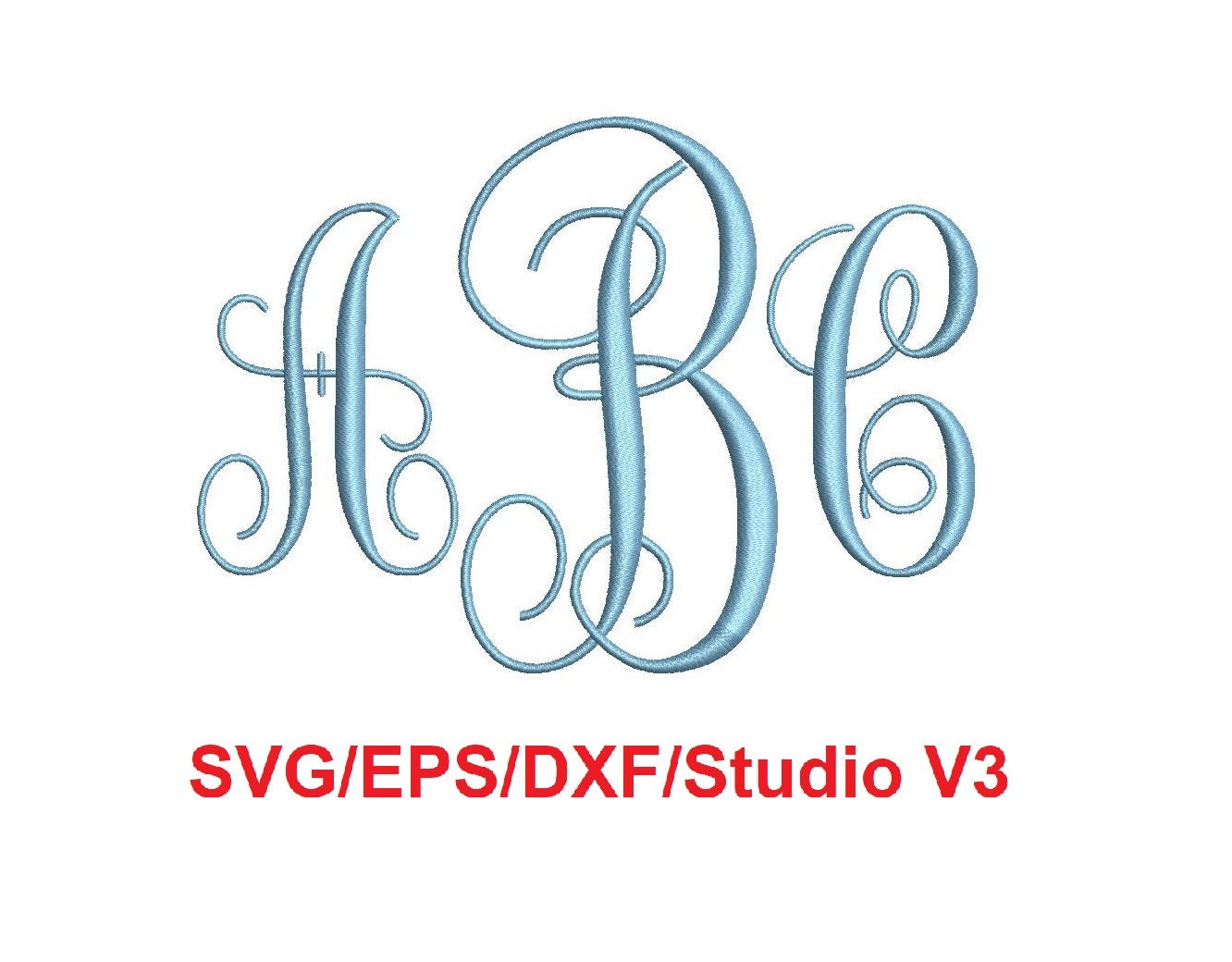 Download Vine monogram alphabet svg/eps/dxf/Studio v3 cutting files