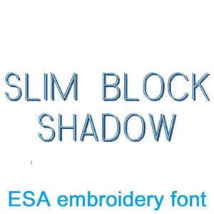 Slim Block Shadow ESA font