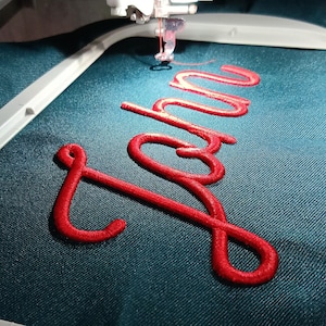 Ratatam 3d Puff Foam embroidery font