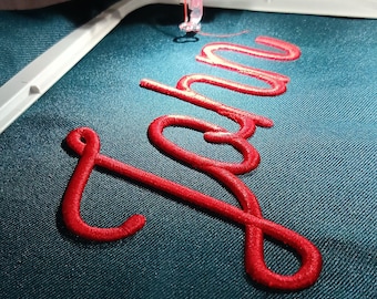 Ratatam 3d Puff Foam embroidery font