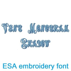 Vine Monogram Shadow ESA font