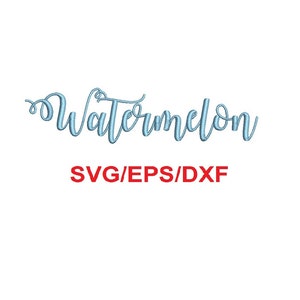 Watermelon alphabet svg/eps/dxf cutting files
