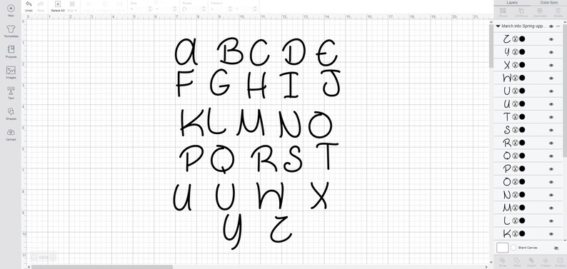 March Spring Script March Into Spring Script Font Svg/eps/dxf Alphabet Cutting | Etsy