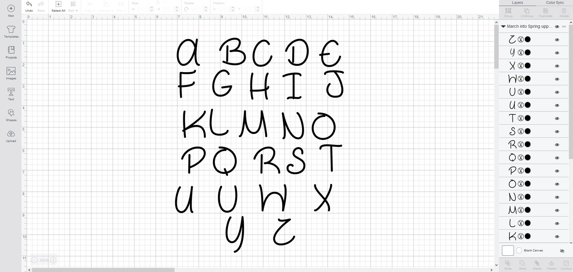Spring March Font March Into Spring Script Font Svg/eps/dxf Alphabet Cutting Files (MHA ...