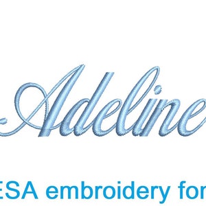 Adeline Lettering Sample Adeline ESA Embroidery Font - Etsy