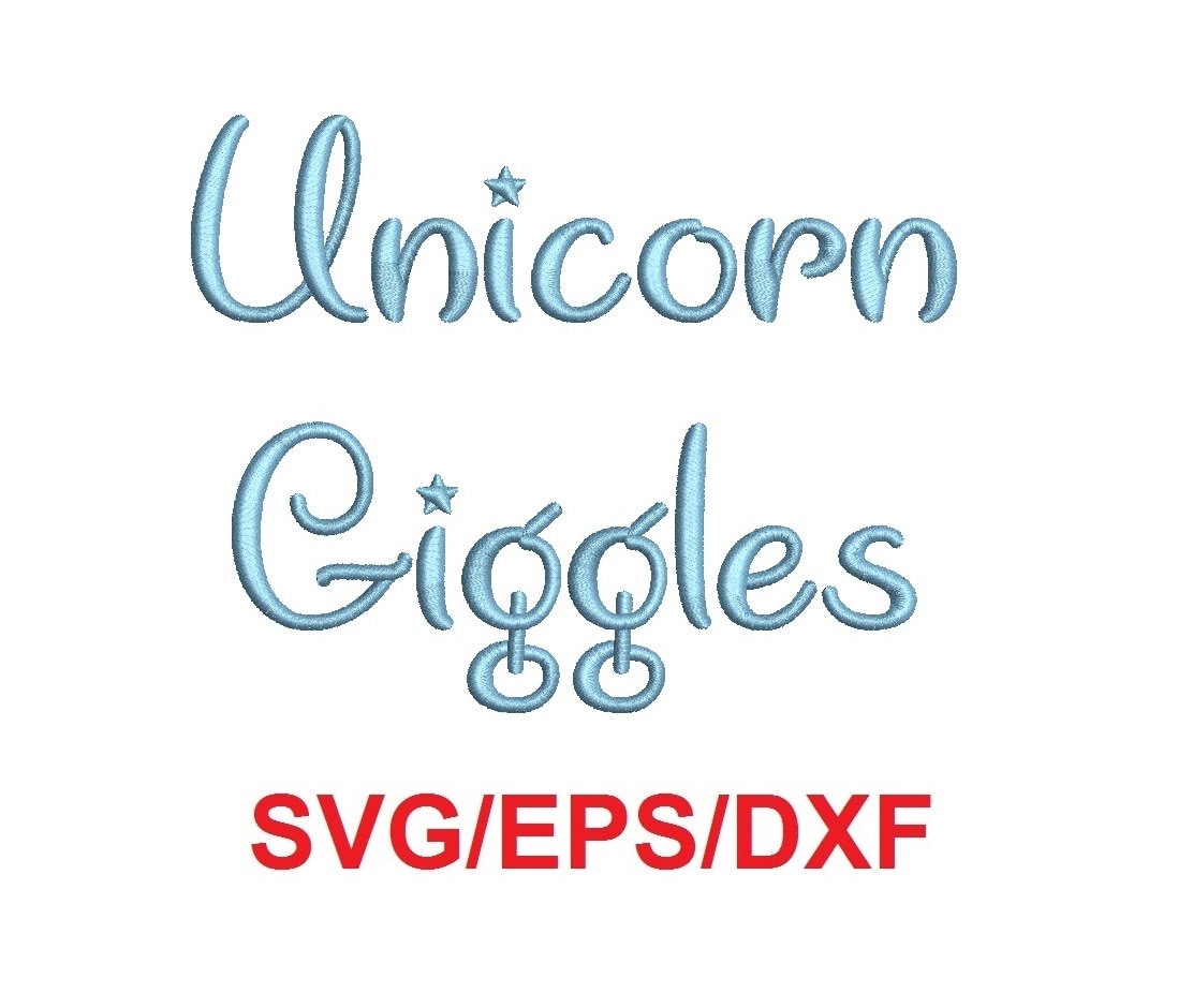 Download Unicorn Giggles Alphabet Svg Eps Dxf Cutting Files Mha PSD Mockup Templates