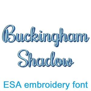 Buckingham Shadow ESA font