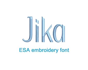 Jika block ESA embroidery font (SNAS)