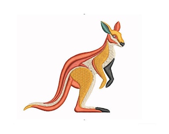 Kangaroo Embroidery Design