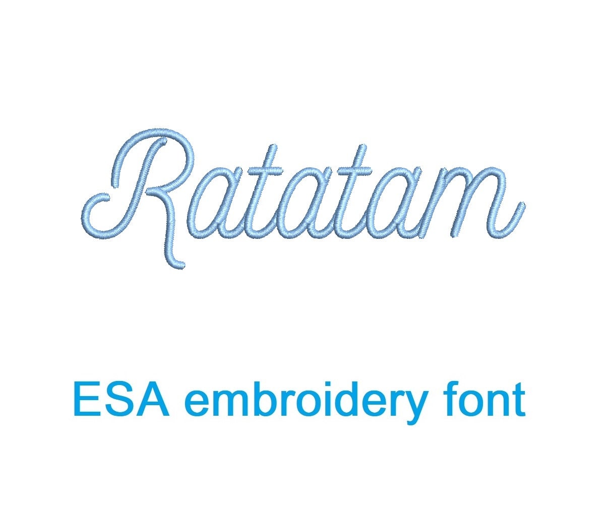 Police de broderie Ratatam ESA pour les logiciels Wilcom France