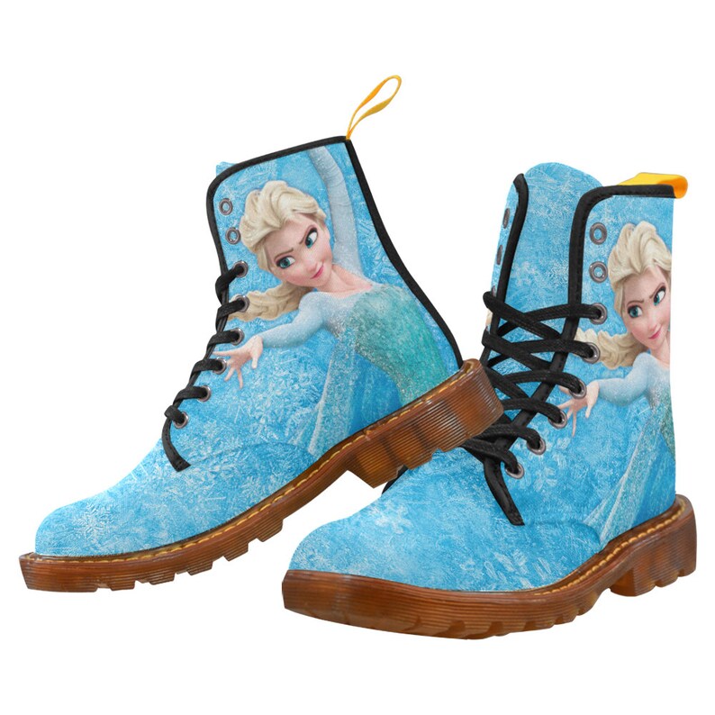 Frozen Elsa Elsa amante Elsa bota Martens Lona Botas de Mujer | Etsy
