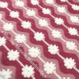Daisy Chain Blanket Crochet PATTERN Digital Download PDF file in US Terms image 4