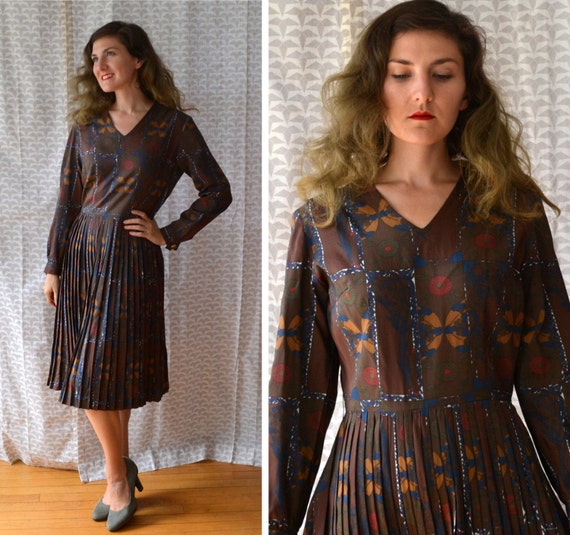 Museum Dress | 50's novelty print day dress