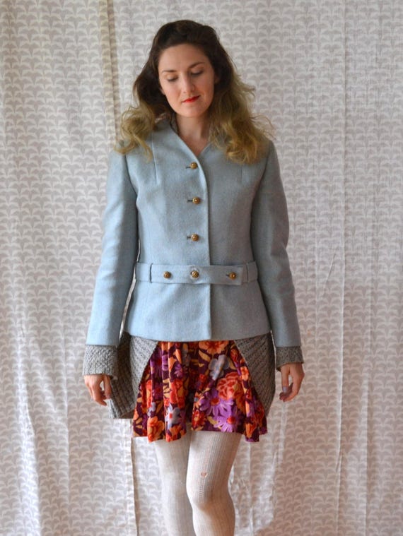 Autumn Sky Jacket | vintage 50's light blue wool … - image 1