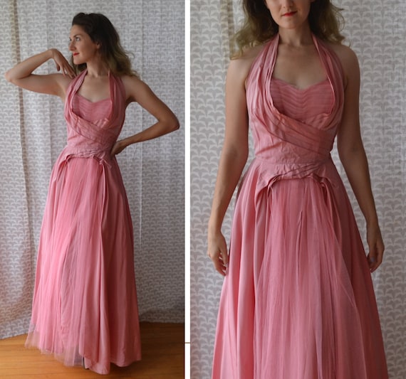 Peony Perfection Dress | vintage pink 50's formal