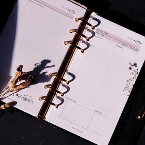 Iris Meeting Grid Printed Planner Inserts | Agenda Note Grid Pages