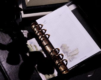 Planner Inserts | Dusk Meadow Notes | Agenda Grid Pages