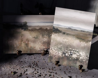 Wildflower Field | Fine Art Print | Planner Dashboard | Journaling Card