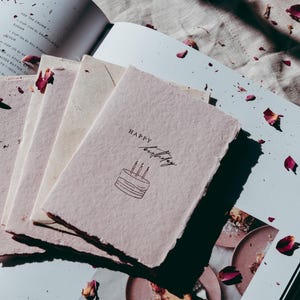 Happy Birthday Greeting Card | Handmade foil pressed birthday cards