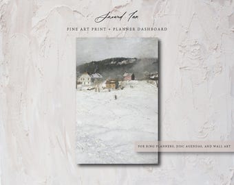 Fine Art Print Planner Dashboard: Snowed Inn