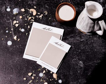 Transparent Square Sticky Notes | Neutral Pastel Planner Accessories | Page Markers
