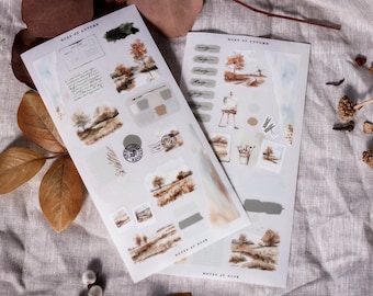 Hues of Autumn | Journal + Planner Stickers | Decorative Memory Planning + Journaling