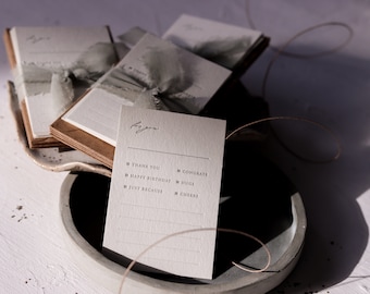 For You | Mini Greeting Card Set | Letterpress Greeting Cards