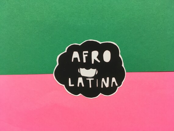 Vinyl Tumblr Inspired Afro Latina Natural Hair Stickers Etsy