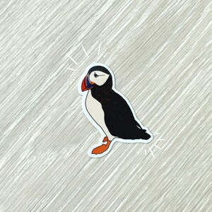 Sticker macareux pailleté, sticker vinyle brillant, résistant aux intempéries, pour ordinateur portable, bouteille d'eau, bullet journal