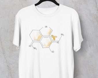 Nectar of life | Serotonin and dopamine chemical formulas | Unisex T-shirt | Men / Women apparel | Personalized T-shirt | Graphic Tee |