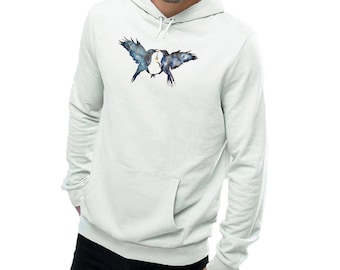 ZuskaArt Galaxy |Witchcraft Magic Ravens Unisex Hoodie Sweatshirt| Shamanic crow |Elixir Potion Spirit animal totem |Native American