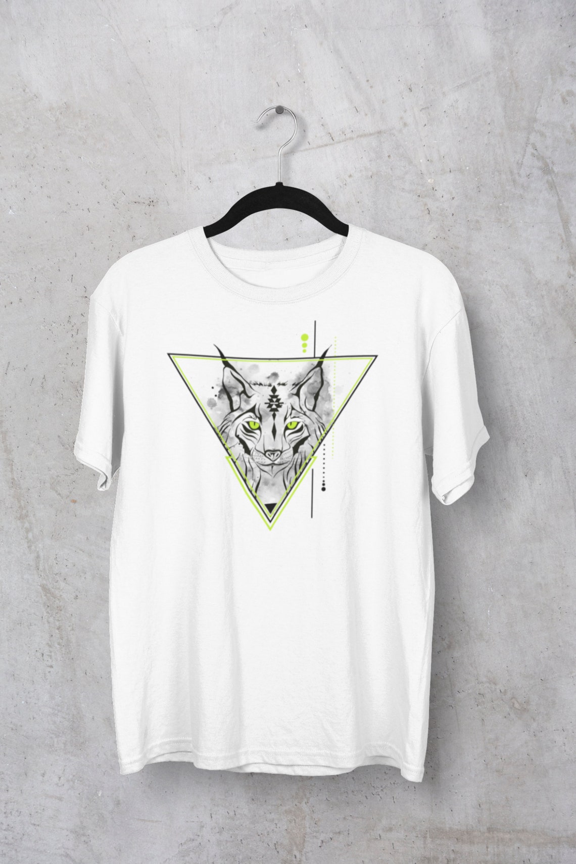 Geometrical Lynx Bobcat Animal Spirit Totem Unisex T-shirt - Etsy