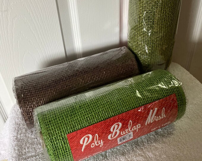 Poly Burlap Mesh. 10 Inch X 10 Yard Poly Burlap. Poly Burlap. Etsy